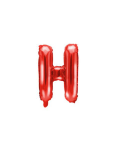 Balon foliowy Litera ''H'', 35cm, czerwony