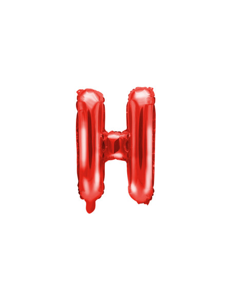 Balon foliowy Litera ''H'', 35cm, czerwony