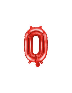 Balon foliowy Litera ''O'', 35cm, czerwony