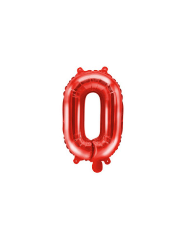 Balon foliowy Litera ''O'', 35cm, czerwony