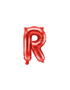 Balon foliowy Litera ''R'', 35cm, czerwony