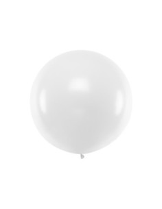 Balon okrągły 1m, Pastel White