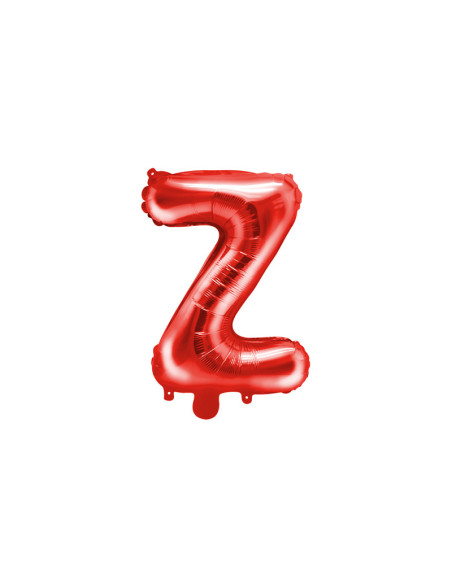 Balon foliowy Litera ''Z'', 35cm, czerwony