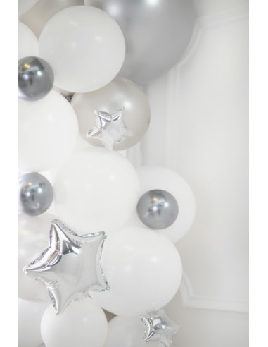 Balony Glossy 12 cm, ciemny srebrny (1 op. / 50 szt.)