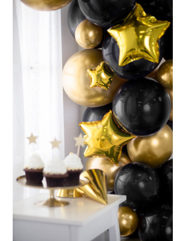 Balony Glossy 12 cm, złoty (1 op. / 50 szt.)