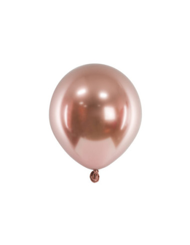Balony Glossy 12 cm, różowe złoto (1 op. / 50 szt.)