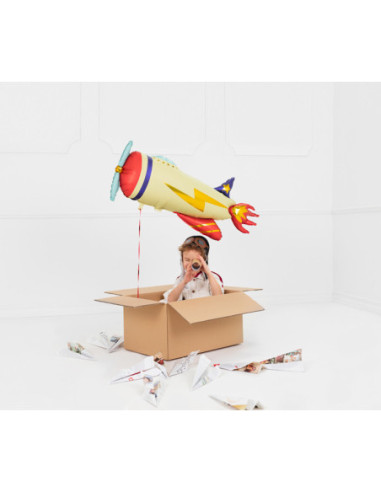 Balon foliowy Samolot, 91x39cm, mix