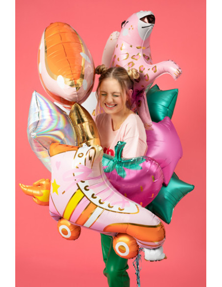 Balon foliowy Wrotka, 74x51cm, mix
