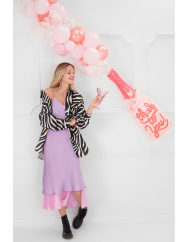 Balon foliowy Butelka, 38x97 cm, mix