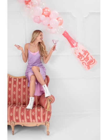 Balon foliowy Butelka, 38x97 cm, mix