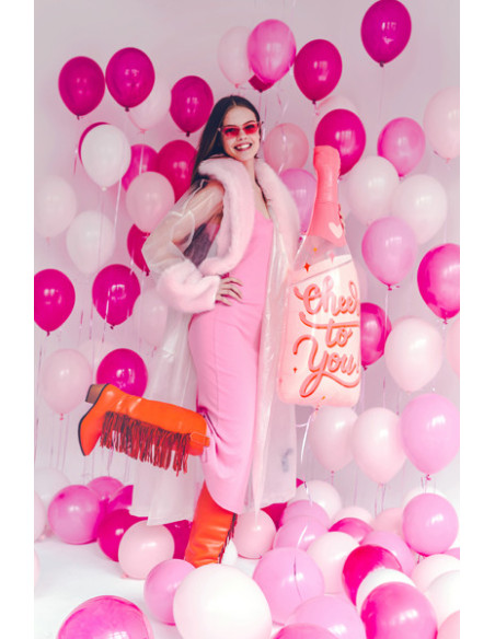 Balon foliowy Butelka, 38x97 cm, mix