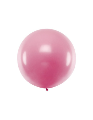 Balon okrągły 1m, Metallic Light Pink