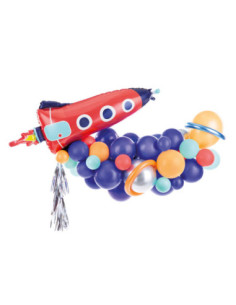 Girlanda balonowa - Rakieta, mix, 154x130cm
