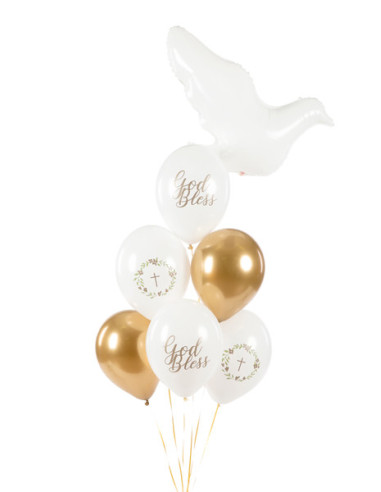 Balony 30 cm, God Bless, mix (1 op. / 6 szt.)