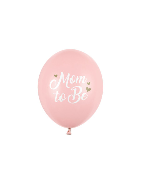 Balony 30 cm, Mom to Be, Pastel Pale Pink (1 op. / 6 szt.)