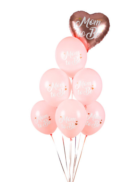 Balony 30 cm, Mom to Be, Pastel Pale Pink (1 op. / 6 szt.)