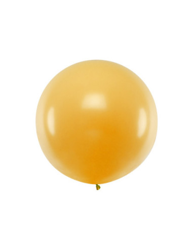 Balon okrągły 1m, Metallic Gold