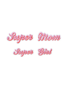 Naprasowanka Supermom, mix, 14x3.5-19.5x5 cm (1 op. / 2 szt.)