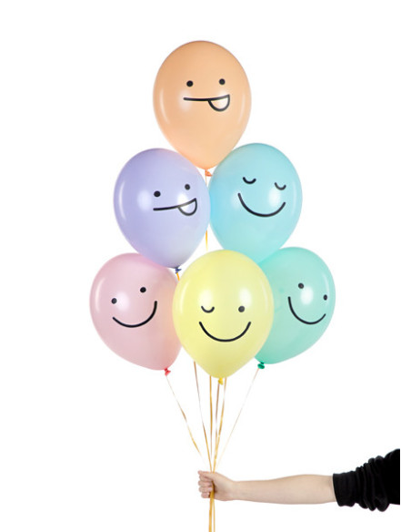 Balony 30 cm, Buźki, mix (1 op. / 50 szt.)