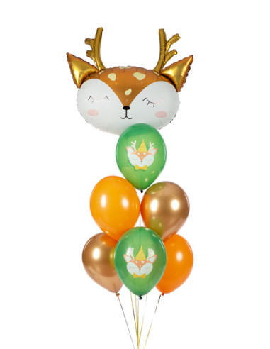 Balony 30 cm, Jelonek, mix (1 op. / 6 szt.)