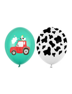 Balony 30 cm, Farma, mix (1 op. / 50 szt.)