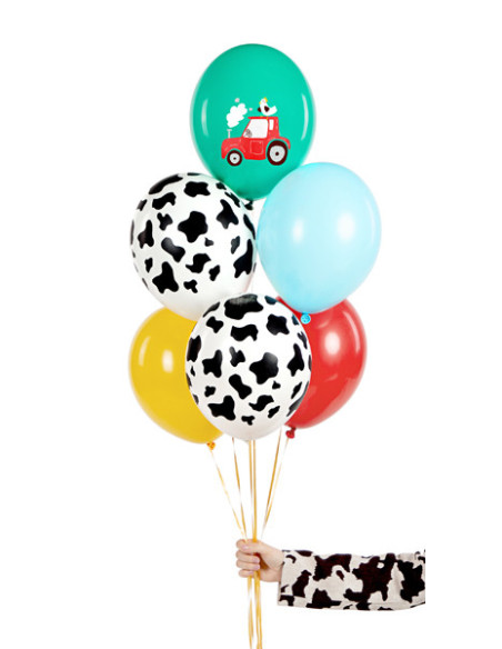 Balony 30 cm, Farma, mix (1 op. / 6 szt.)