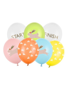 Balony 30 cm, Egg hunt, mix (1 op. / 7 szt.)