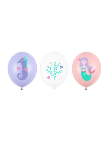 Balony 30 cm, Morski Świat, mix (1 op. / 50 szt.)