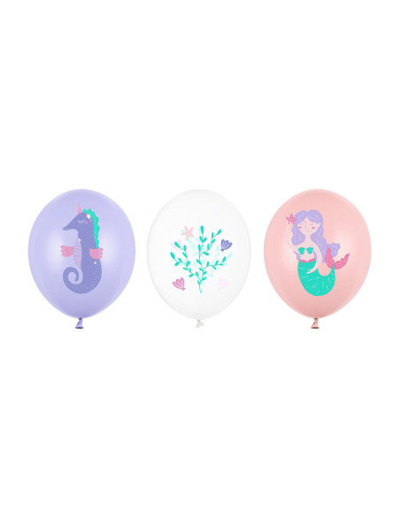 Balony 30 cm, Morski Świat, mix (1 op. / 50 szt.)