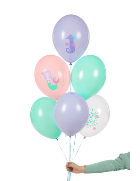 Balony 30 cm, Morski Świat, mix (1 op. / 50 szt.)