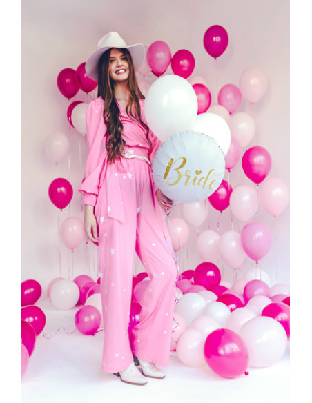 Balon foliowy Bride 45cm, biały