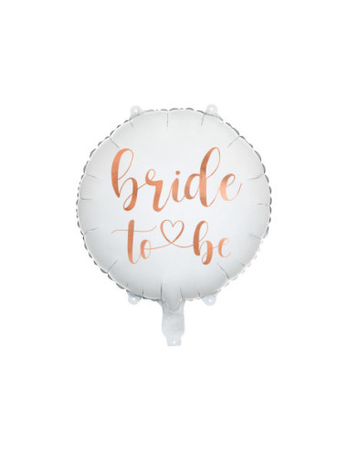 Balon foliowy Bride to be 45cm, biały