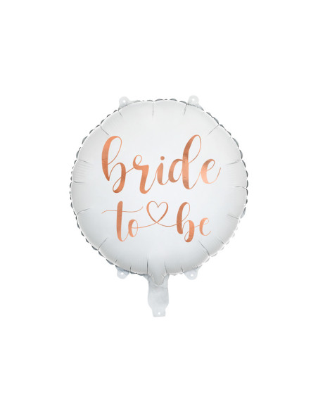 Balon foliowy Bride to be 45cm, biały