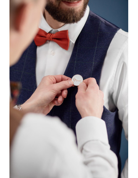 Kartka z pinem Groom, 10.5x15 cm