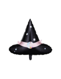 Balon foliowy Kapelusz czarownicy, 66,5x57,5 cm, mix