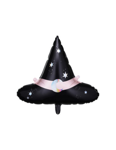 Balon foliowy Kapelusz czarownicy, 66,5x57,5 cm, mix