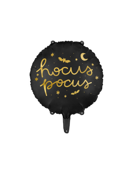 Balon foliowy Hocus Pocus, 45 cm, czarny