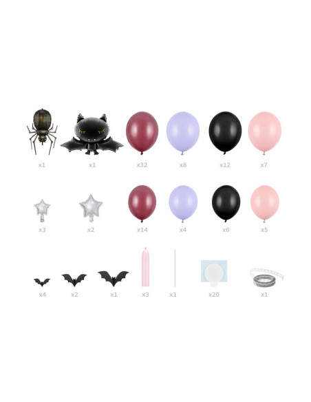 Girlanda balonowa Halloween, 210x120cm, mix