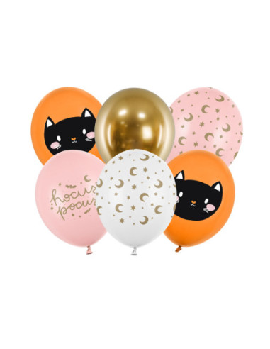 Balony 30 cm, Hocus Pocus, mix (1 op. / 6 szt.)