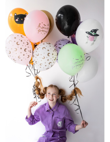 Balony 30 cm, Hocus Pocus, mix (1 op. / 6 szt.)