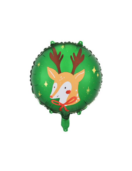 Balon foliowy Renifer, 45 cm, mix