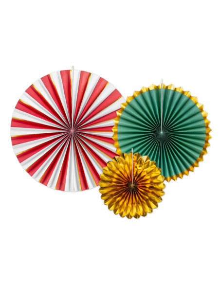 Rozety dekoracyjne, mix, 26-43 cm (1 op. / 3 szt.)