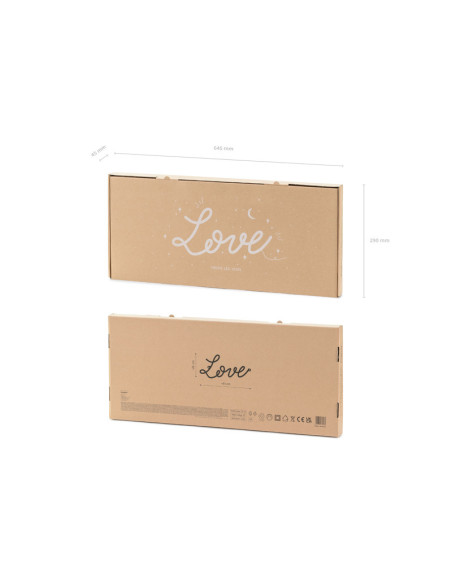 Neon LED - Love, biały, 61x27,4 cm
