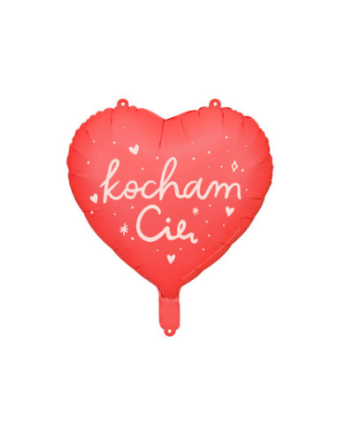 Balon foliowy Serce ''Kocham Cię'', 45 cm, mix