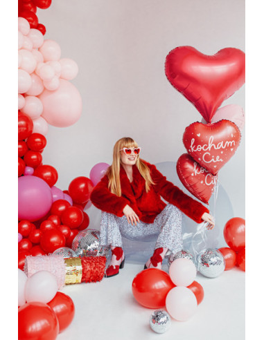 Balon foliowy Serce ''Kocham Cię'', 45 cm, mix