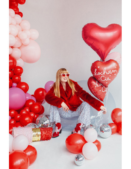 Balon foliowy Serce ''Kocham Cię'', 45 cm, mix