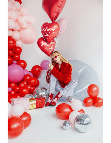Balon foliowy Serce ''Kocham Cię'', 45 cm, mix