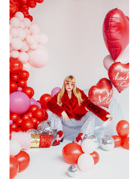 Balon foliowy Serce ''Kocham Cię'', 45 cm, mix