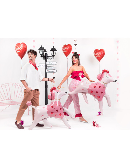 Balon foliowy Pudel, 119x108 cm, mix
