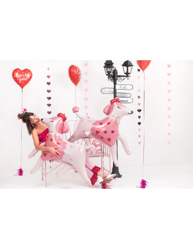 Balon foliowy Pudel, 119x108 cm, mix